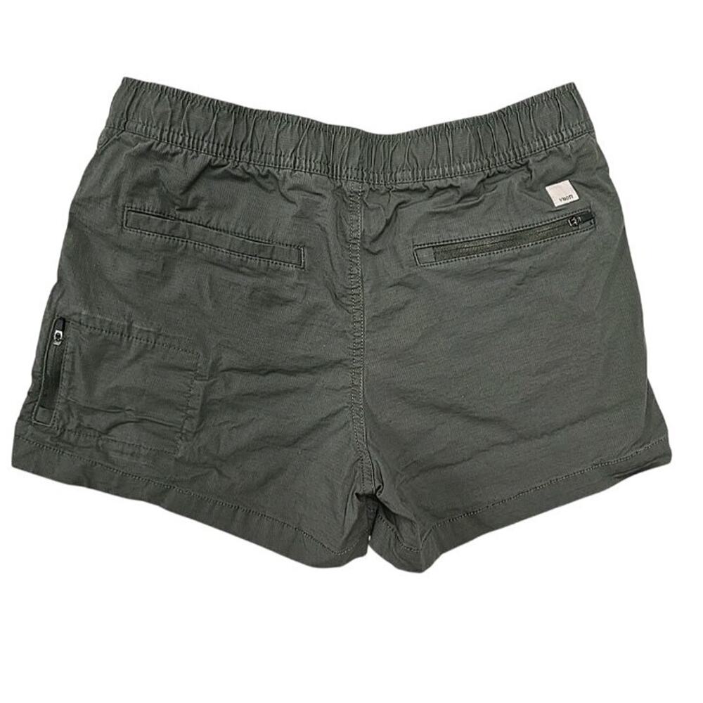 Vuori Vintage Ripstop Shorts Women's Size Small Green Organic Cotton 3" VW364 - Picture 9 of 9